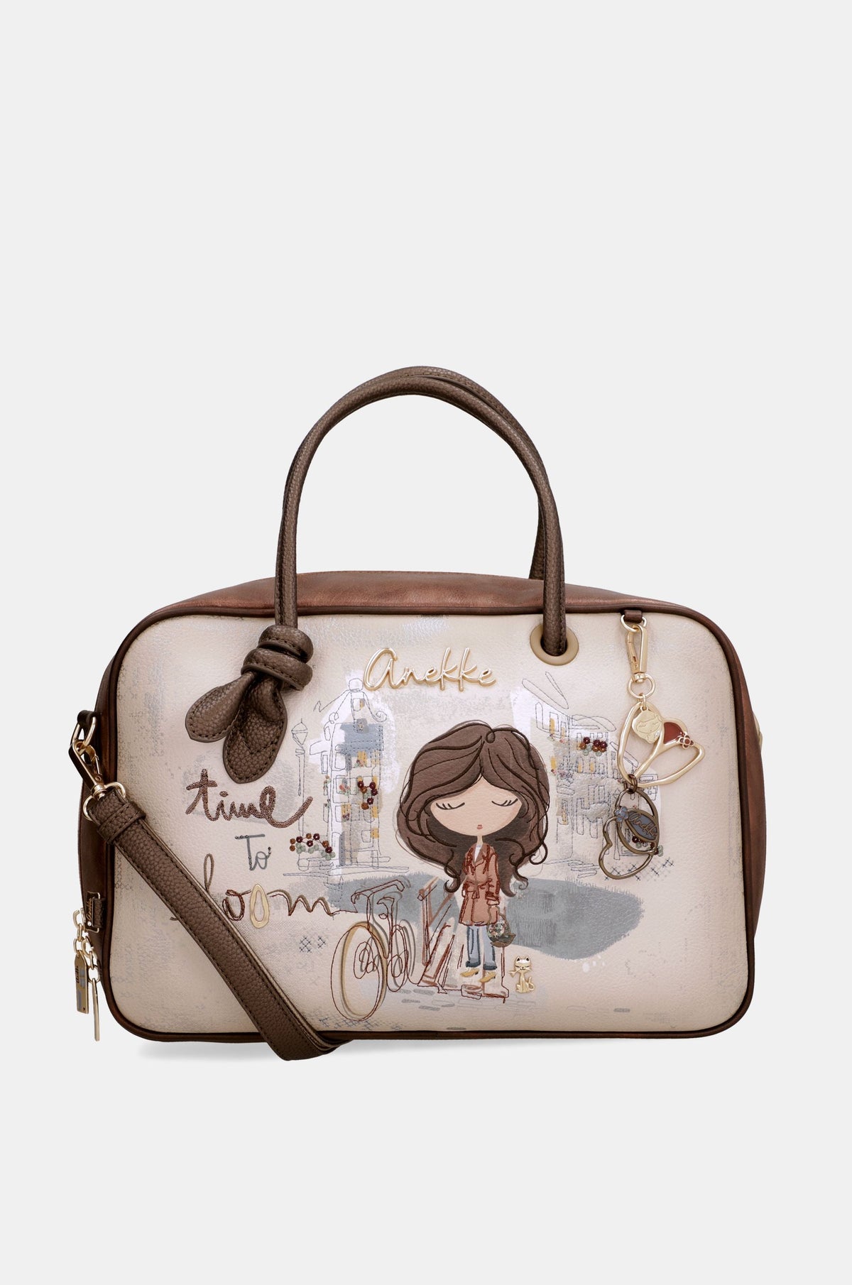 Borsa quadrata con manico corto Tulip