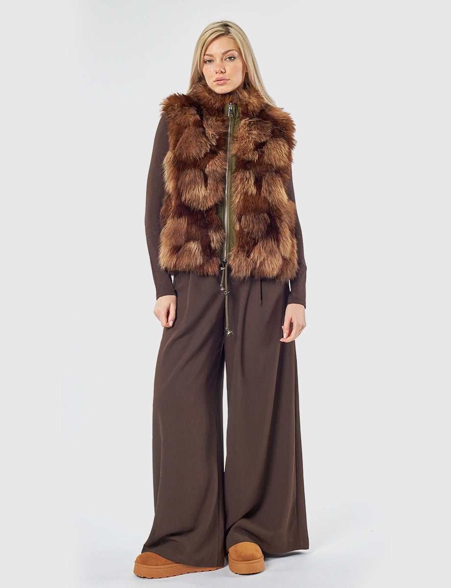 Gilet in pelliccia sintetica