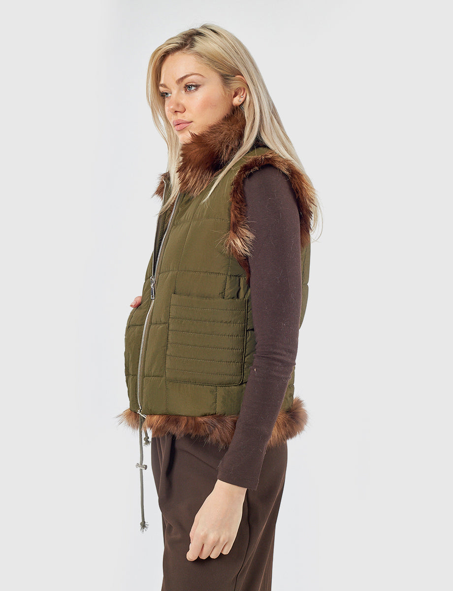 Gilet in pelliccia sintetica