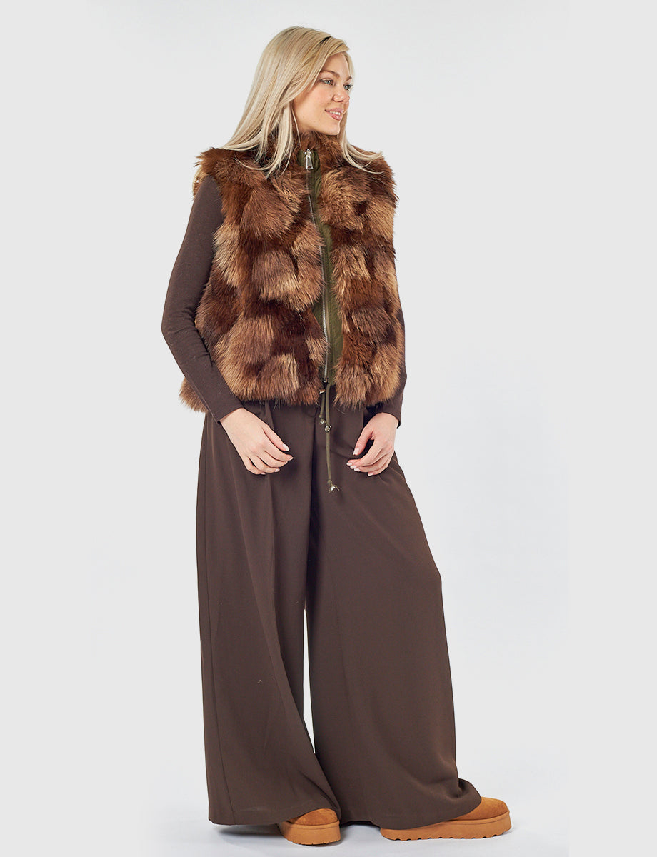 Gilet in pelliccia sintetica