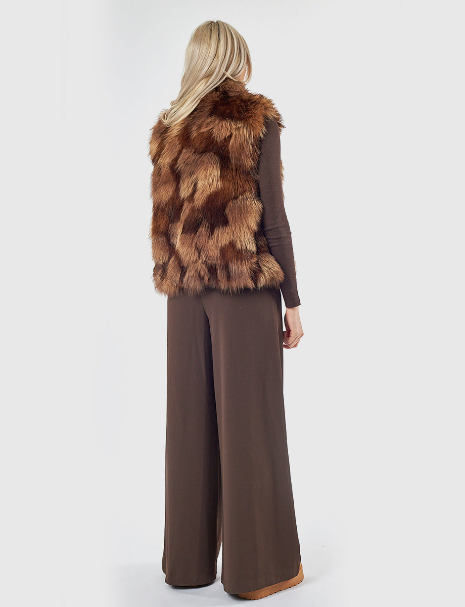 Gilet in pelliccia sintetica