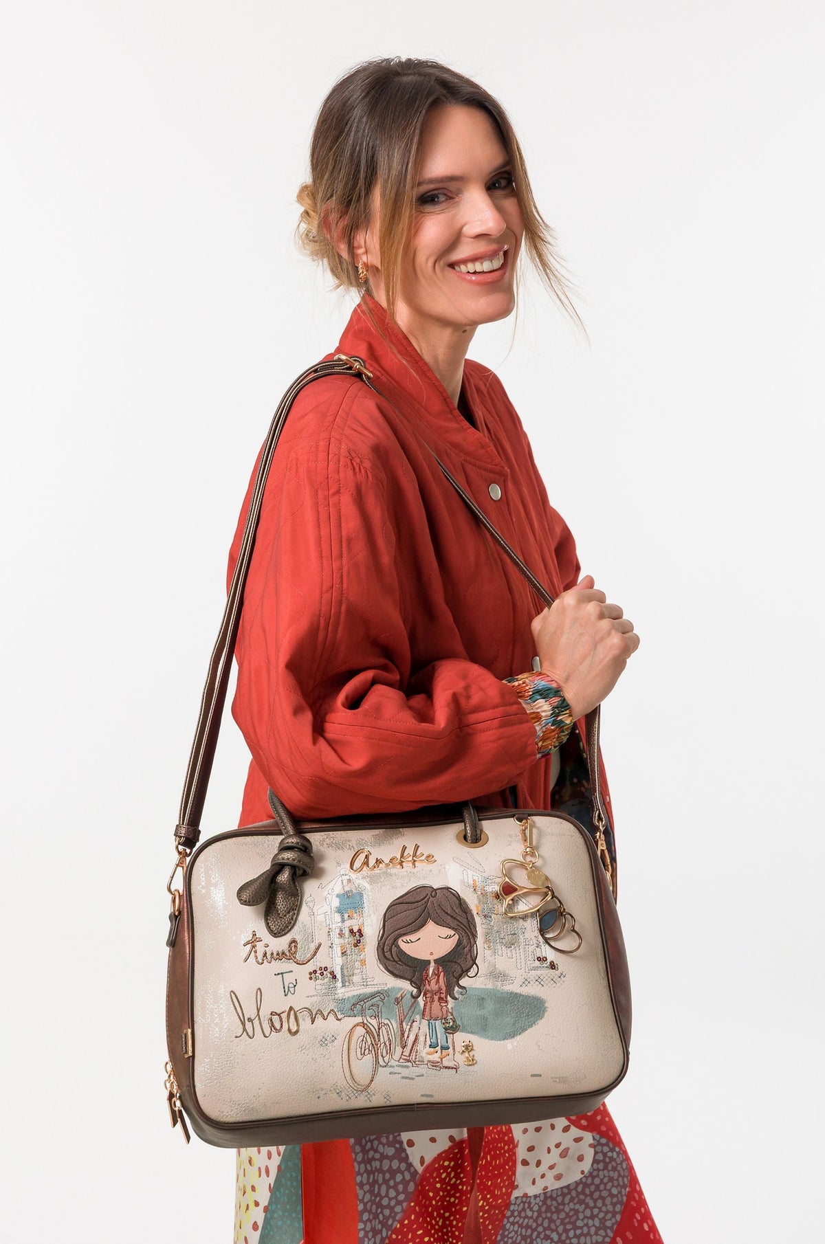 Borsa quadrata con manico corto Tulip