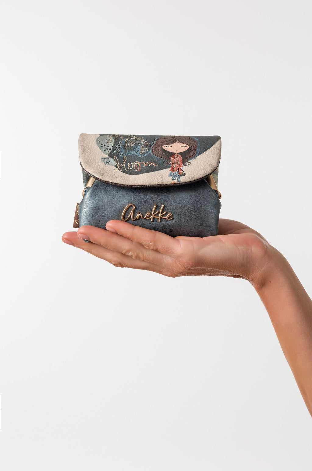 Portamonete con patta Tulip